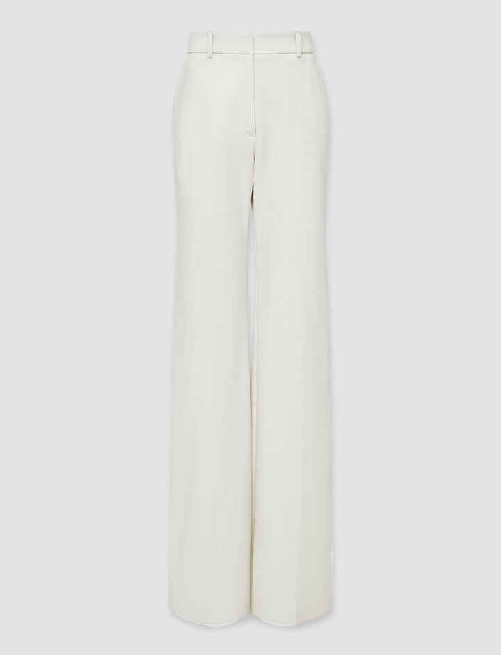 Joseph, Toile Stretch Tafira Trousers – Shorter Length, in Ivory